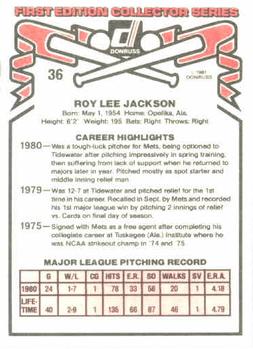 Roy Jackson  baseball card collectible - Main Image 2