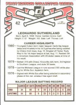 Leo Sutherland  baseball card collectible - Main Image 2