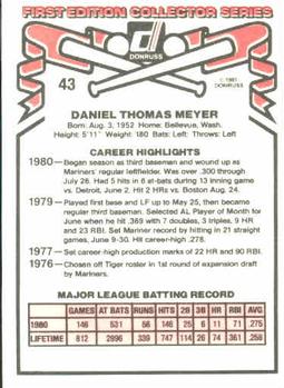 Dan Meyer  baseball card collectible - Main Image 2