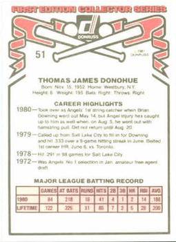 Tom Donohue  baseball card collectible - Main Image 2