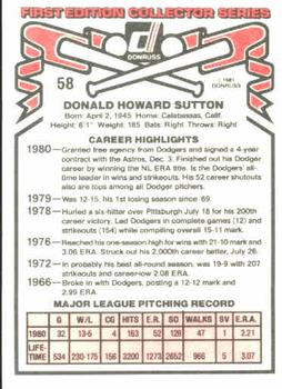 Don Sutton  baseball card collectible - Main Image 2