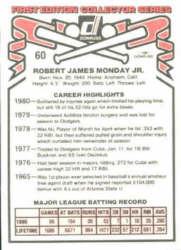 Rick Monday  baseball card collectible - Main Image 2