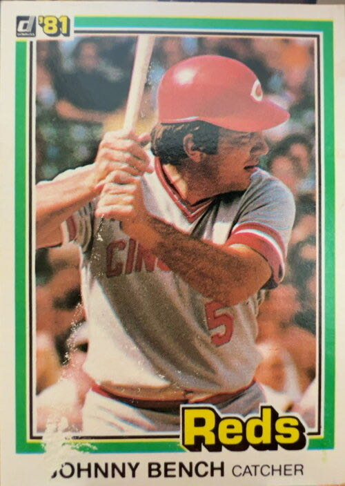 Johnny Bench  baseball card collectible - Main Image 3
