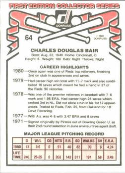 Doug Bair  baseball card collectible - Main Image 2