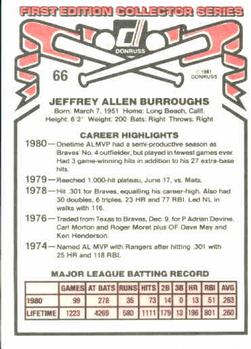 Jeff Burroughs  baseball card collectible - Main Image 2