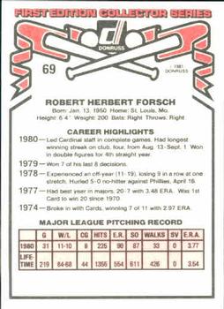 Bob Forsch  baseball card collectible - Main Image 2