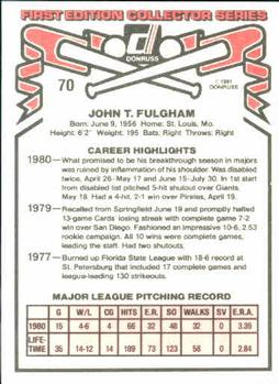 John Fulgham  baseball card collectible - Main Image 2