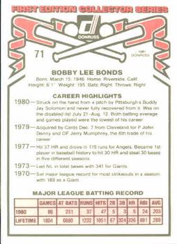Bobby Bonds  baseball card collectible - Main Image 2