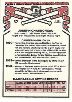 Joe Charboneau  baseball card collectible - Main Image 2