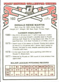 Renie Martin  baseball card collectible - Main Image 2