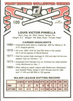 Lou Piniella  baseball card collectible - Main Image 2