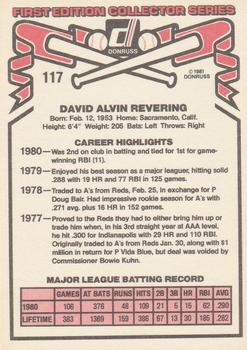 Dave Revering  baseball card collectible - Main Image 2