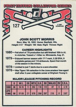 Jack Morris  baseball card collectible - Main Image 2