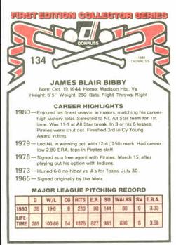 Jim Bibby  baseball card collectible - Main Image 2