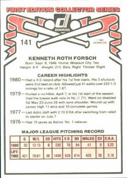 Ken Forsch  baseball card collectible - Main Image 2