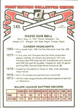 Buddy Bell  baseball card collectible - Main Image 2