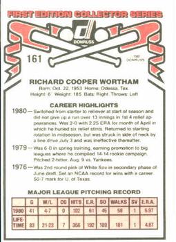 Rich Wortham  baseball card collectible - Main Image 2