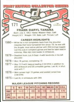 Frank Tanana  baseball card collectible - Main Image 2