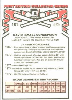 Dave Concepcion  baseball card collectible - Main Image 2