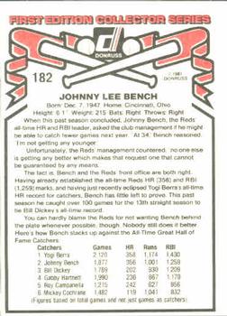 Johnny Bench  baseball card collectible - Main Image 2