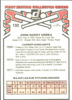 John Urrea  baseball card collectible - Main Image 2