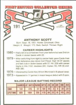 Tony Scott  baseball card collectible - Main Image 2