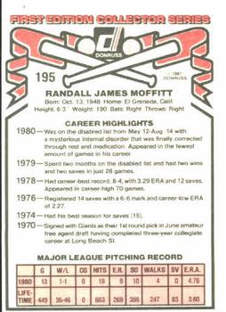 Randy Moffitt  baseball card collectible - Main Image 2