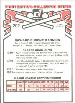 Rick Manning  baseball card collectible - Main Image 2