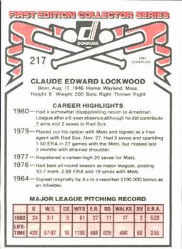 Skip Lockwood  baseball card collectible - Main Image 2