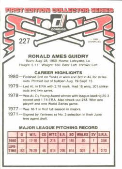 Ron Guidry  baseball card collectible - Main Image 2
