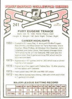 Gene Tenace  baseball card collectible - Main Image 2