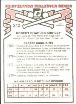 Bob Shirley  baseball card collectible - Main Image 2