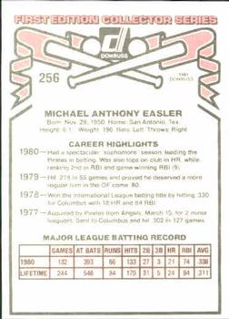 Mike Easler  baseball card collectible - Main Image 2
