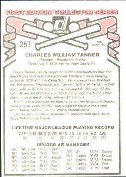 Chuck Tanner  baseball card collectible - Main Image 2