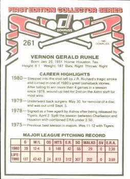 Vern Ruhle  baseball card collectible - Main Image 2