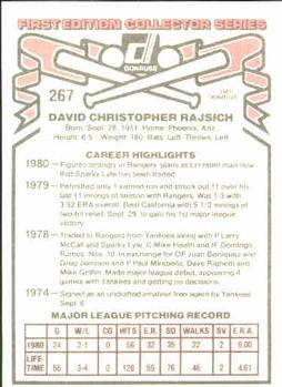Dave Rajsich  baseball card collectible - Main Image 2
