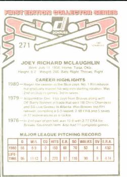 Joey McLaughlin  baseball card collectible - Main Image 2