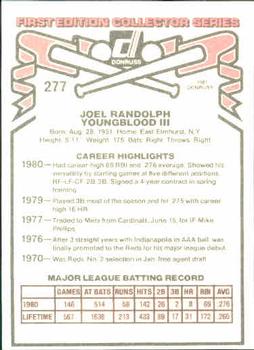 Joel Youngblood  baseball card collectible - Main Image 2