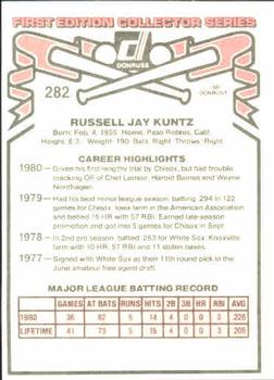 Rusty Kuntz  baseball card collectible - Main Image 2