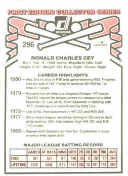 Ron Cey  baseball card collectible - Main Image 2