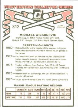 Mike Ivie  baseball card collectible - Main Image 2