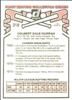 Toby Harrah  baseball card collectible - Main Image 2