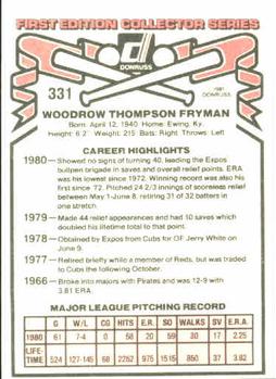 Woodie Fryman  baseball card collectible - Main Image 2