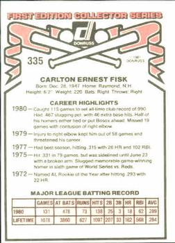 Carlton Fisk  baseball card collectible - Main Image 2