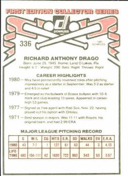 Dick Drago  baseball card collectible - Main Image 2