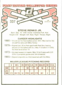 Steve Renko  baseball card collectible - Main Image 2