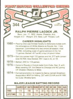Pete LaCock  baseball card collectible - Main Image 2