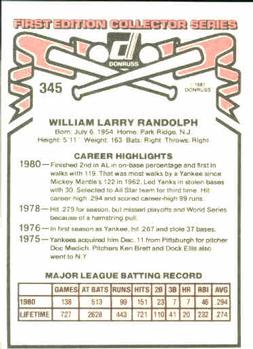 Willie Randolph  baseball card collectible - Main Image 2