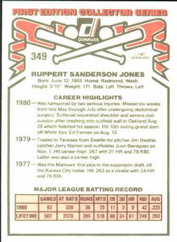 Ruppert Jones  baseball card collectible - Main Image 2
