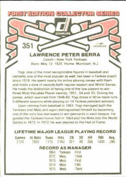 Yogi Berra  baseball card collectible - Main Image 2